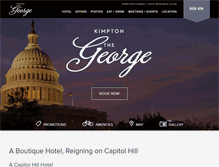 Tablet Screenshot of hotelgeorge.com